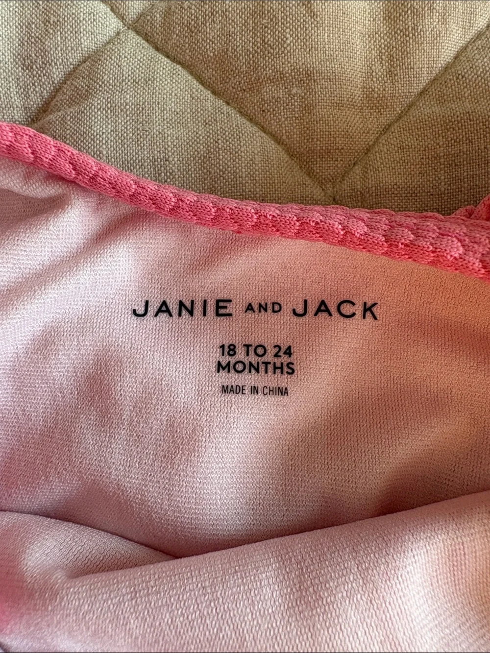 Janie and Jack Pink Ruffle One-Piece Swimsuit